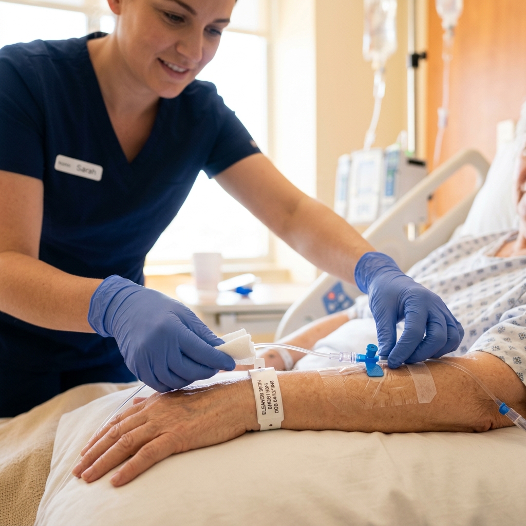 Patient care using IV cannula